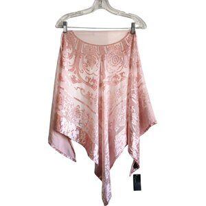 Cejon New with Tags Fairycore Pink Crushed Velvet Burn Out Shawl One Size